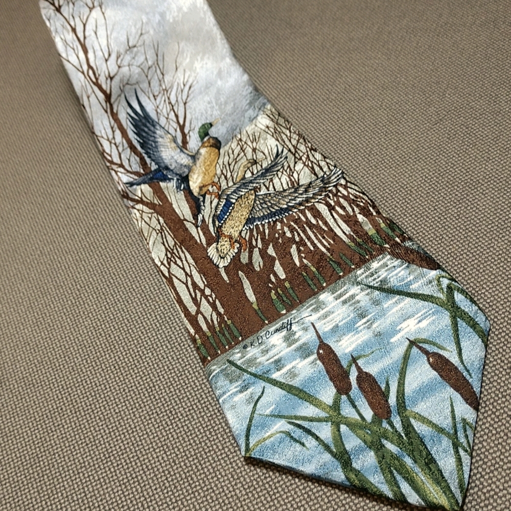 Endangered Species mallard tie